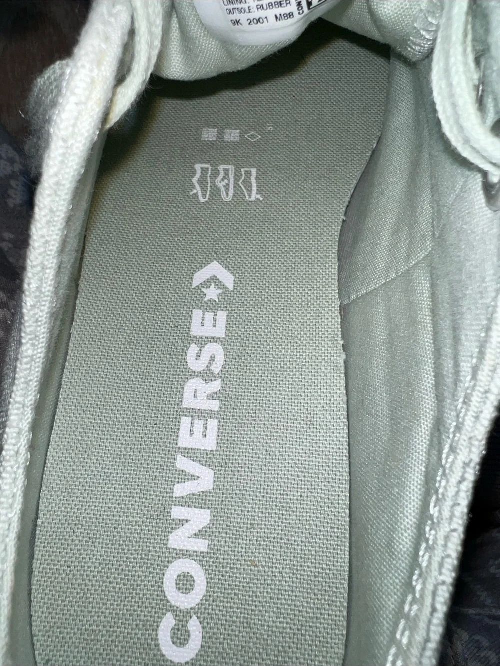 Converse mint green